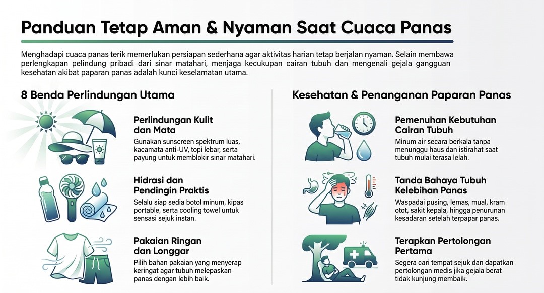 Cara Tubuh Mengatur Suhu saat Berada di Lingkungan Panas